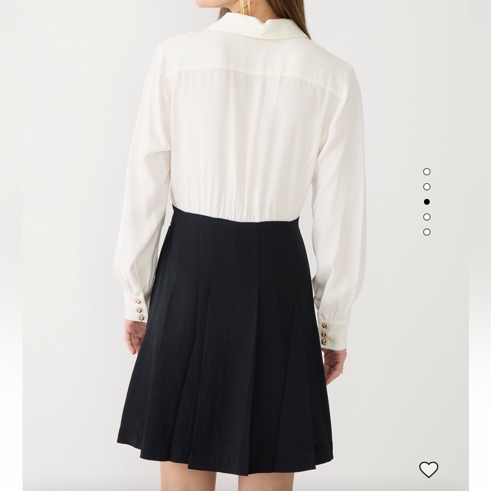 NWT J. Crew Button Front Crepe Shirtdress Sz 16. MSRP $228. - Picture 10 of 11